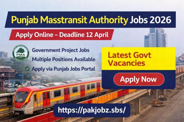 Punjab Masstransit Authority Jobs 2026