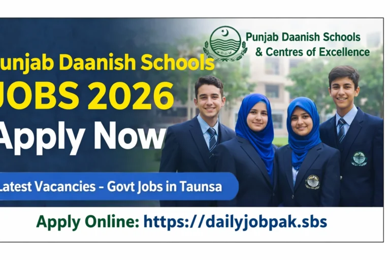 Punjab Daanish Schools Jobs 2026