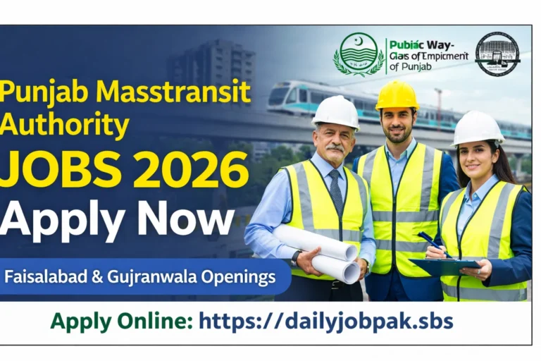 Punjab Masstransit Authority Jobs 2026