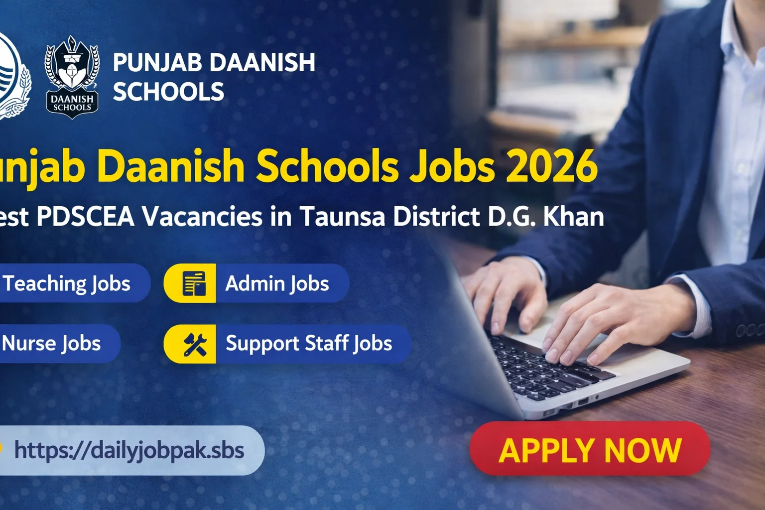 Punjab Daanish Schools Jobs 2026 in Taunsa