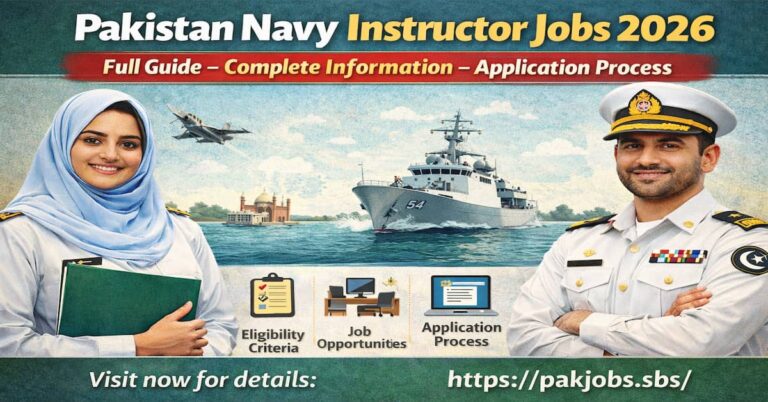 Pakistan Navy Instructor Jobs 2026 Full Guide